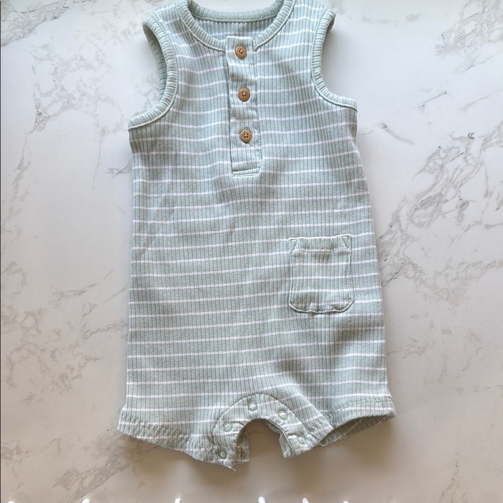 Striped Sleeveless Kids One Piece
